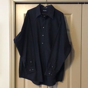 Puritan Black Button Down Size 17.5/34-35